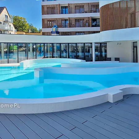 דירה Holidayhomepl Baltic Waves A422 Z Osobna Sypialnia I Balkonem, Gratis Basen, Sauna, Gym *